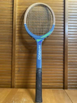 Raquette tennis ancienne donnay court one bois vintage #e191