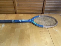 Raquette tennis ancienne donnay court one bois vintage #e191