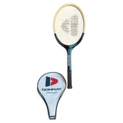 Raquette tennis ancienne donnay team gt bois + housse donnay vintage #