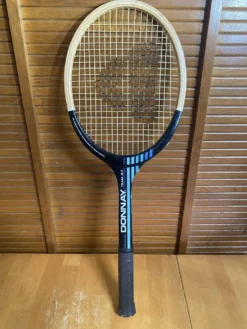 Raquette tennis ancienne donnay team gt bois + housse donnay vintage #