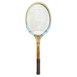 Raquette tennis ancienne dunlop maxply bois + protection sport vintage