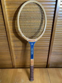 Raquette tennis ancienne dunlop saturne bois sport vintage
