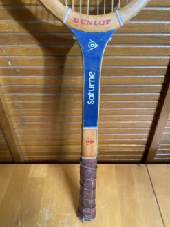 Raquette tennis ancienne dunlop saturne bois sport vintage
