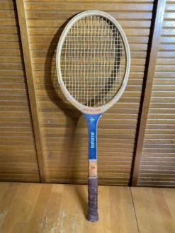 Raquette tennis ancienne dunlop saturne bois sport vintage