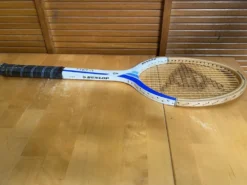 Raquette tennis ancienne dunlop bois + housse donnay vintage