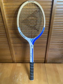 Raquette tennis ancienne dunlop bois + housse donnay vintage