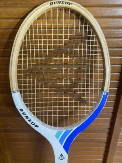 Raquette tennis ancienne dunlop bois + housse donnay vintage