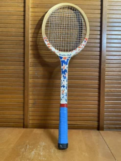 Raquette tennis ancienne gerco star bois sport vintage