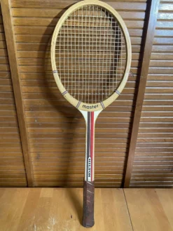Raquette Tennis Ancienne HILTON Master Bois + Housse Vintage