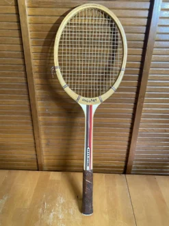 Raquette Tennis Ancienne HILTON Master Bois + Housse Vintage