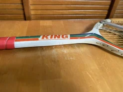 Raquette Tennis Ancienne KING Start Play Bois + Protection ZEPHYR Vint