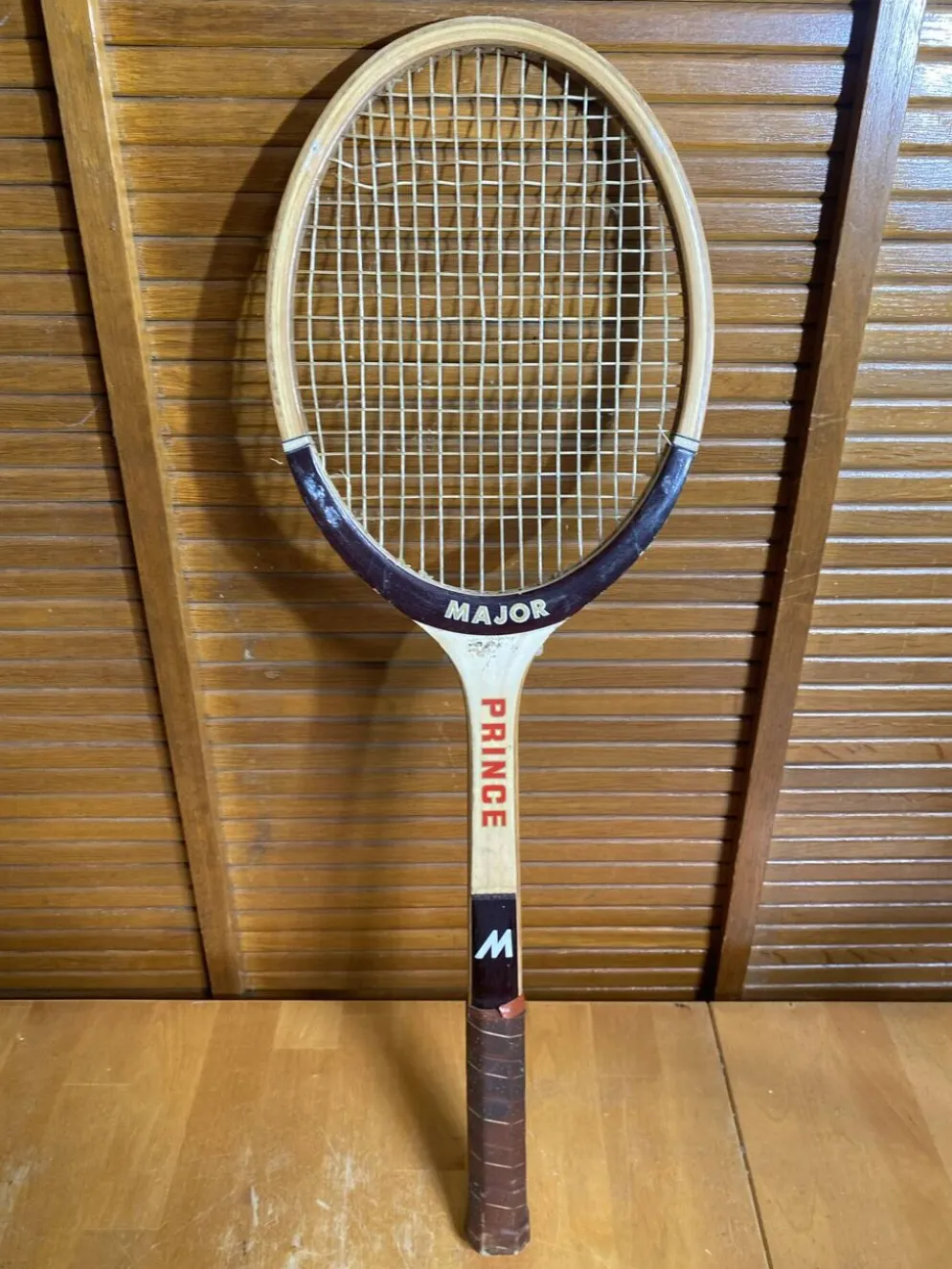 Raquette Tennis Ancienne MAJOR PRINCE Bois Sport Vintage #E215