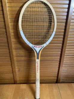 Raquette tennis ancienne mikado promodel bois sport vintage