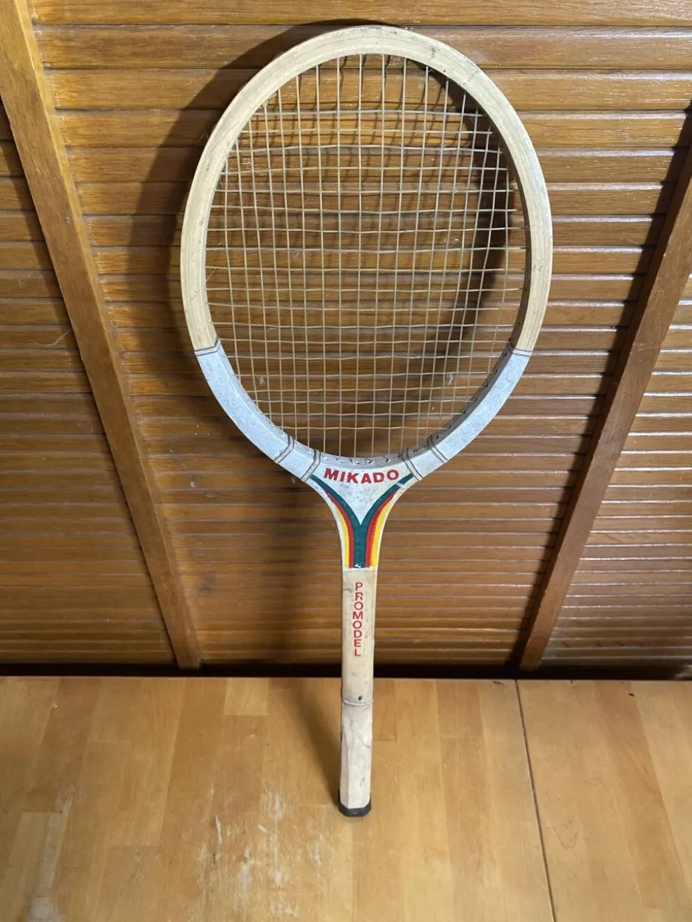 Raquette tennis ancienne mikado promodel bois sport vintage