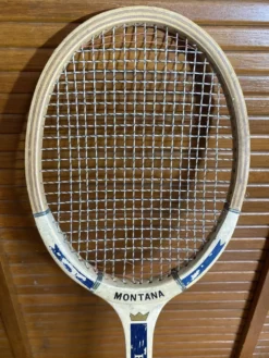 Raquette tennis ancienne montana modèle prince bois sport vintage