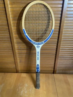Raquette Tennis Ancienne ONE STAR Golden Team Bois Sport Vintage #E213