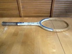 Raquette Tennis Ancienne ONE STAR Golden Team Bois Sport Vintage #E213