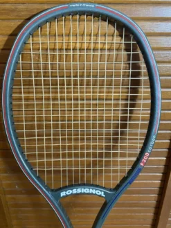 Raquette tennis ancienne rossignol f200 carbon + housse sport vintage