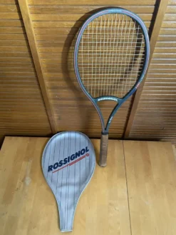 Raquette tennis ancienne rossignol f200 carbon + housse sport vintage