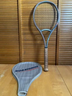 Raquette tennis ancienne rossignol f200 carbon + housse sport vintage
