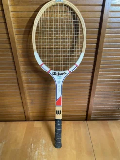 Raquette tennis ancienne wilson chris évent américain star bois vintag