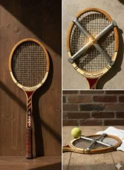 Raquette Tennis Vintage Adidas Nastase Competition + Presse Zephyr