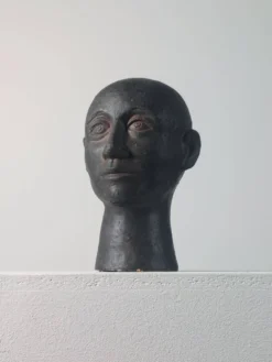 Rare buste en céramique de portrait Wunderkammer
