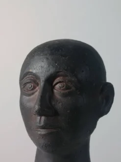 Rare buste en céramique de portrait Wunderkammer