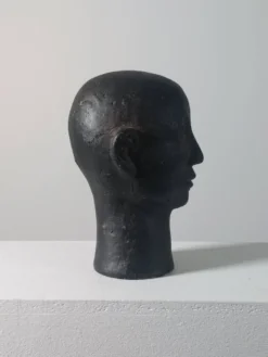 Rare buste en céramique de portrait Wunderkammer