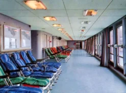 Rare deck chair from Transatlantico Michelangelo 1965