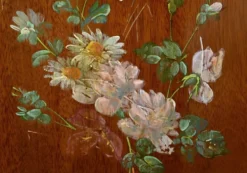 Rare miroir triptyque en bronze – 1900