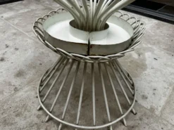 Rare salon de jardin Mathieu Matégot – Ensemble CAP d’Ail 5 pièces
