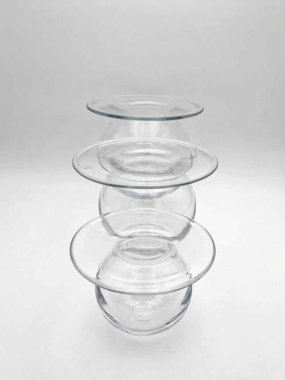 Rare Trio Vases "Saturnus" Nanny Still Riihimäen Lasi 1960