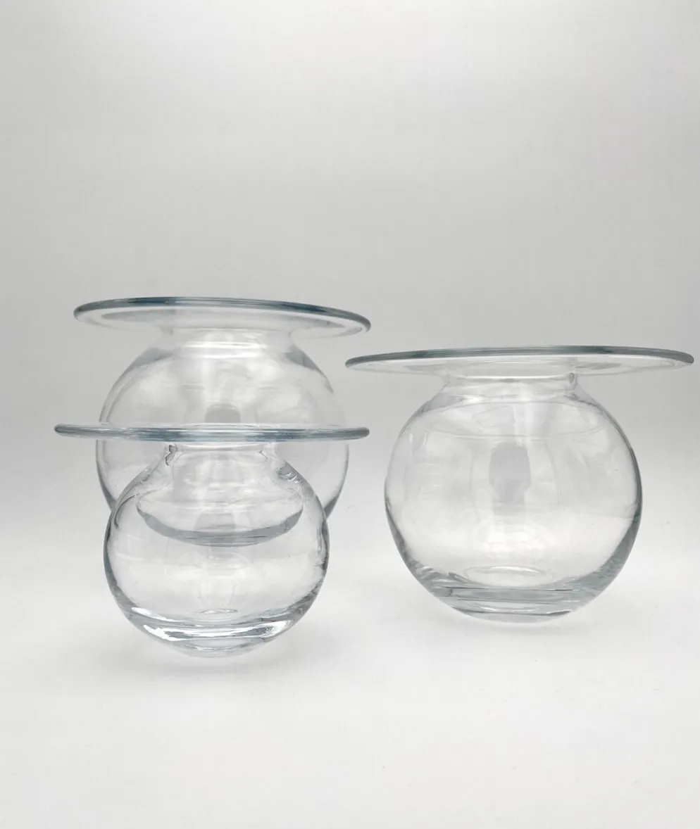 Rare Trio Vases "Saturnus" Nanny Still Riihimäen Lasi 1960