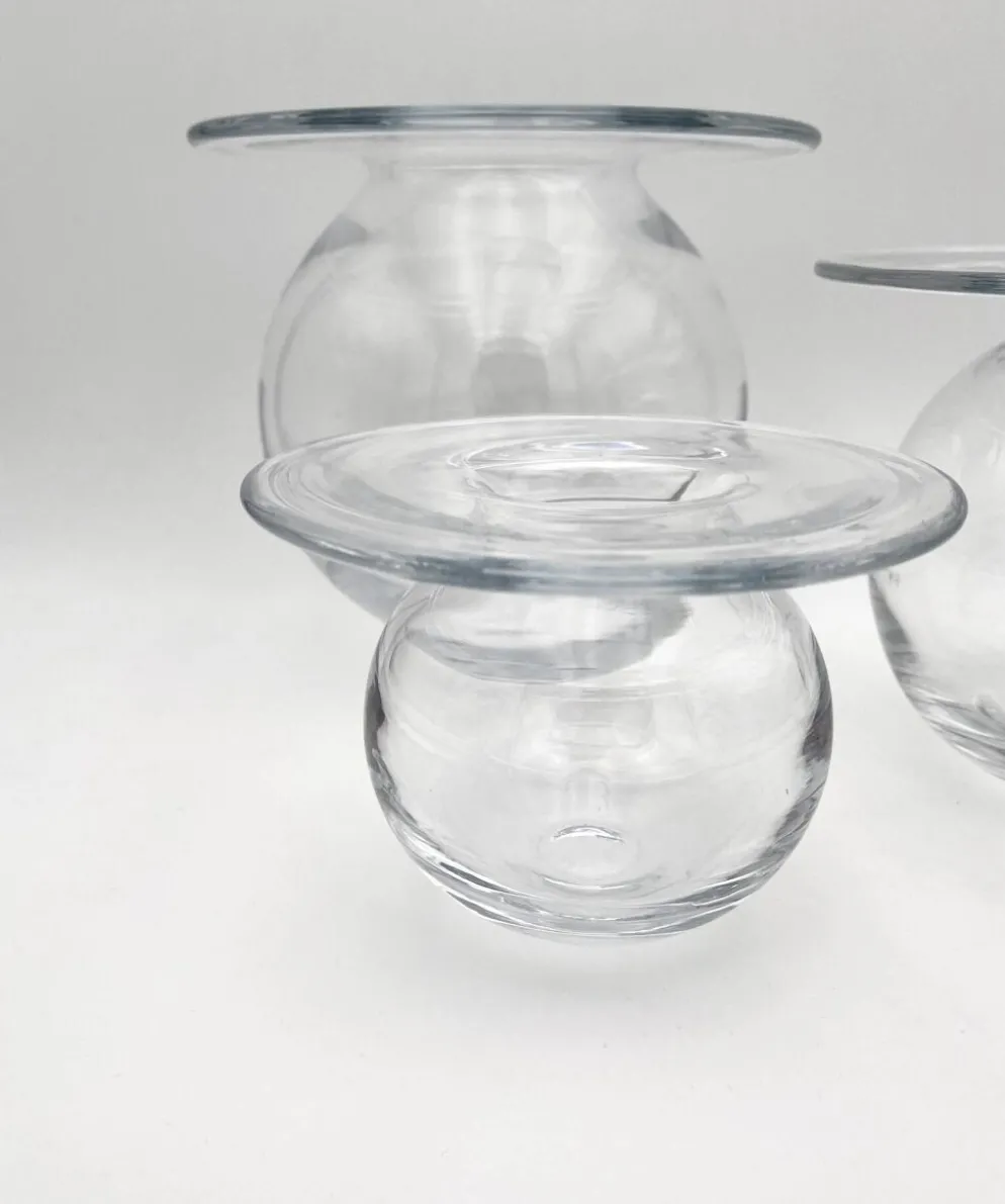 Rare Trio Vases "Saturnus" Nanny Still Riihimäen Lasi 1960