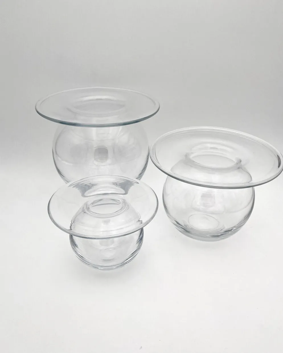 Rare Trio Vases "Saturnus" Nanny Still Riihimäen Lasi 1960