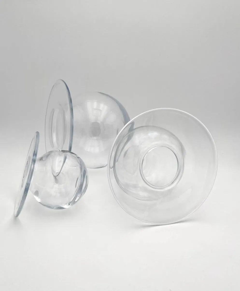 Rare Trio Vases "Saturnus" Nanny Still Riihimäen Lasi 1960