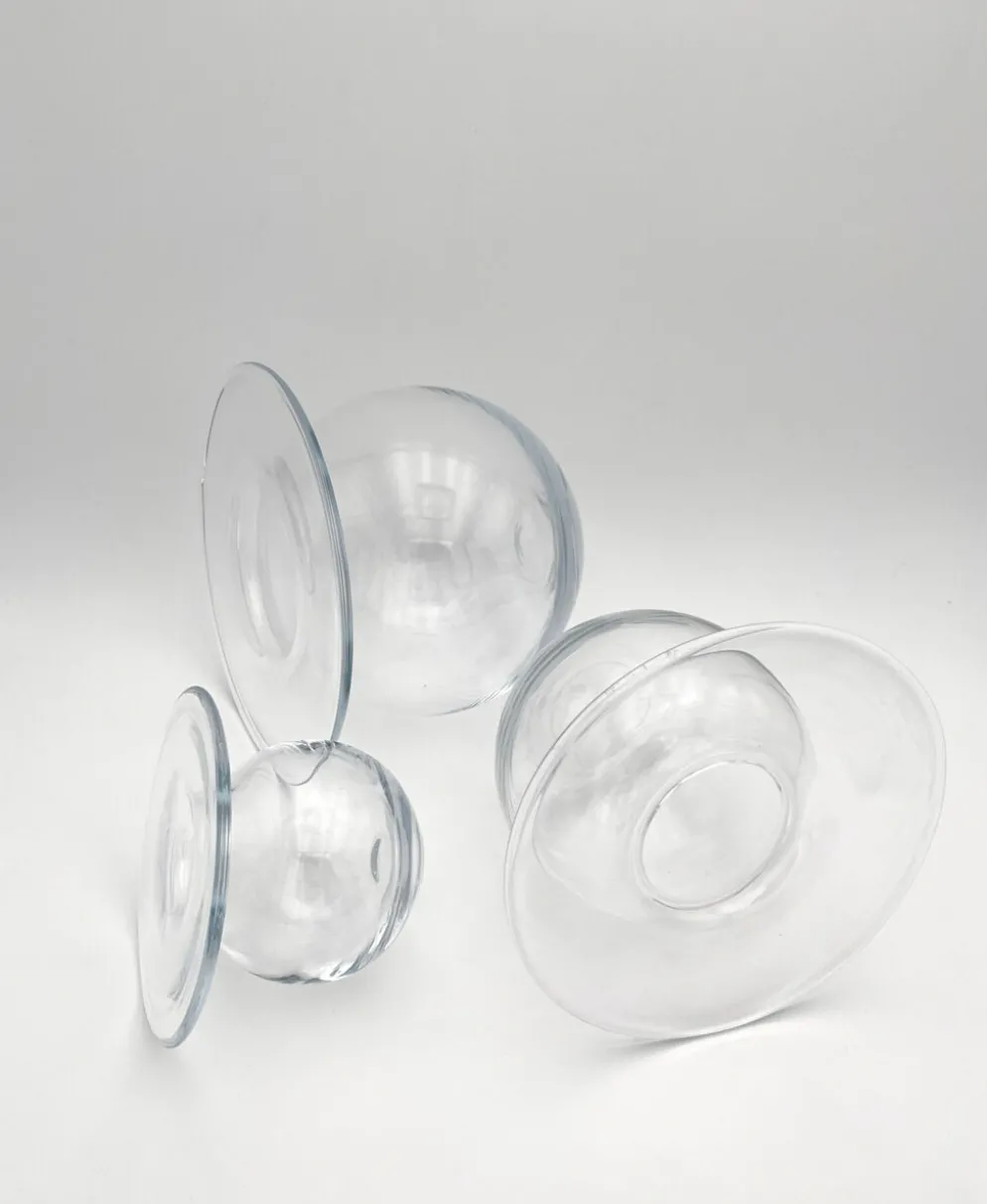 Rare Trio Vases "Saturnus" Nanny Still Riihimäen Lasi 1960