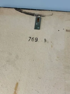 Relief mural en céramique peinte à la main, années 1960-70