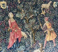 Reproduction de la tapisserie murale tissée à la main