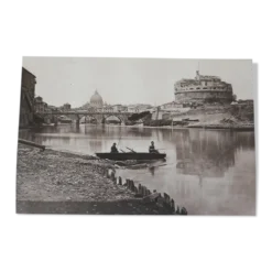 Reproduction Photo « Vue du château saint Ange et de Saint Pierre » de Alinari