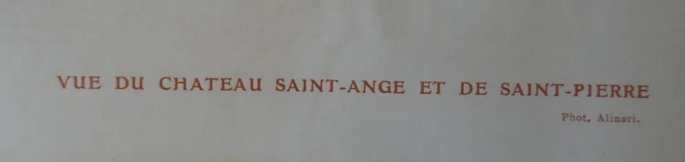 Reproduction Photo « Vue du château saint Ange et de Saint Pierre » de Alinari
