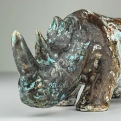 Rhinocéros en céramique, Italie, années 1970