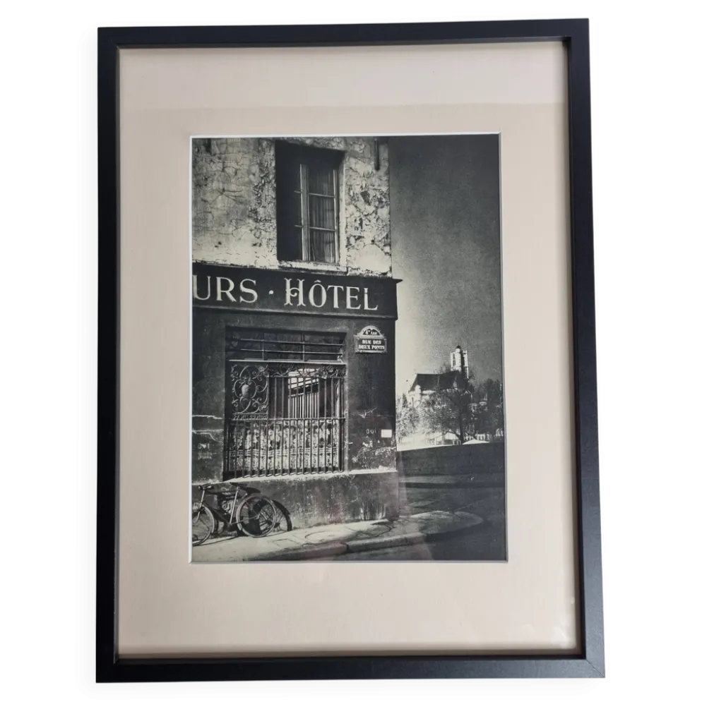 Rémy Duval – Rue des Deux Ponts, photogravure de 1946 – Encadrée sous verre 32 x 42 cm