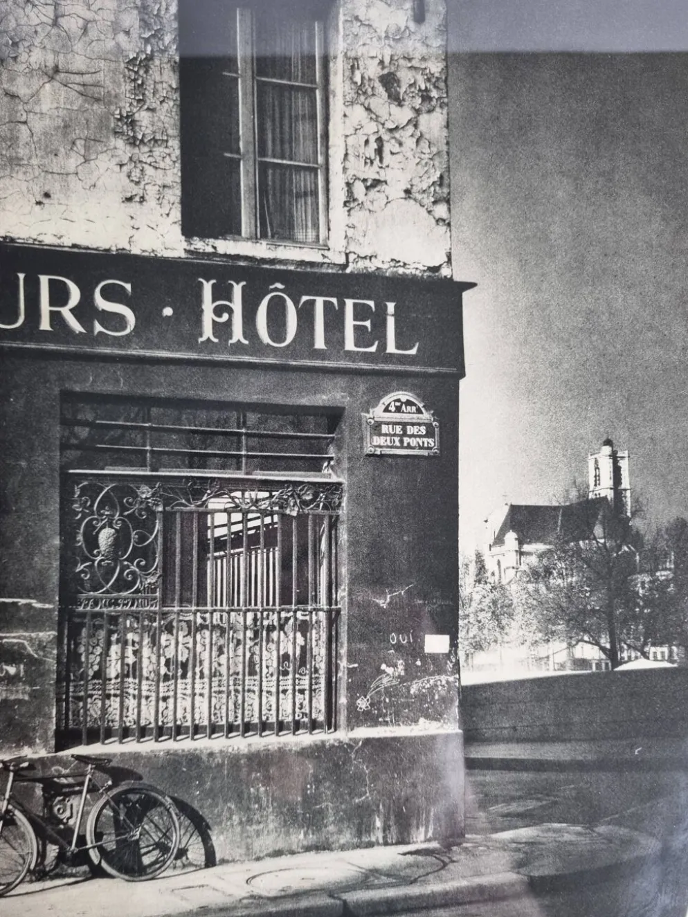Rémy Duval – Rue des Deux Ponts, photogravure de 1946 – Encadrée sous verre 32 x 42 cm