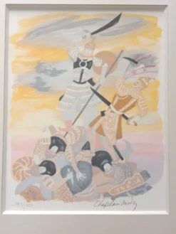 Roger Chapelain-midy 1904 1992 Scène de Combat Lithographie 195/250