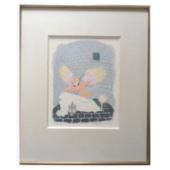 Roger chapelain-midy 1904 1992 Visite de l'Ange Lithographie 149/250