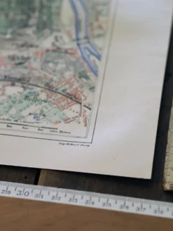 Saint-Cloud et ses environs, carte ancienne imprimée en 1883.