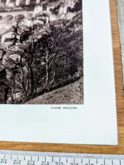 Saint-Léonard-de-Noblat, Haute-Vienne, planche photo imprimée en 1942.
