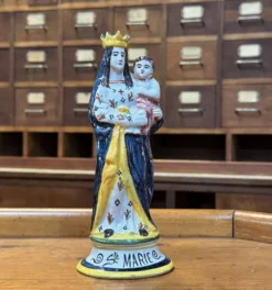 Saint Marie en faience bretonne fin XIXème